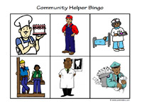 Community Helper Bingo