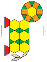 Pattern Block Lion Pattern Block Lion
