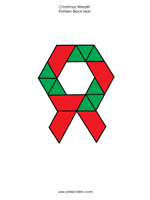 christmas wreath pattern block christmas wreath pattern block
