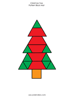 christmas tree pattern block