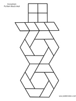 christmas snowman pattern block christmas snowman pattern block