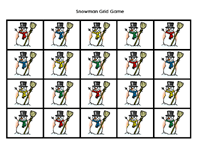Snowman Grid Game Math