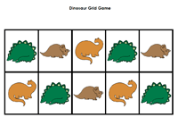 dino grid game