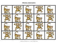 Monkey Grid Game