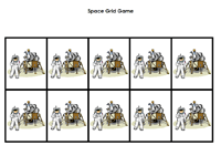 Astronaut Grid Game