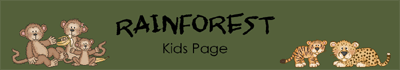 Rainforest Page for Kids