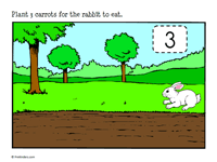 Play Dough Mat Rabbit