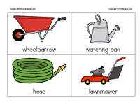 Garden Word Cards