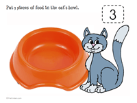 Play Dough Mat Cat