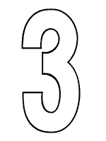 Printable Stencils for Numbers 0-9 on One Page