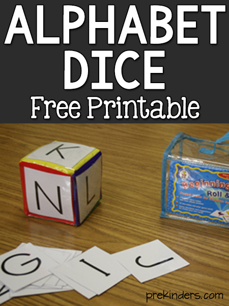 Alphabet Dice Games PreKinders