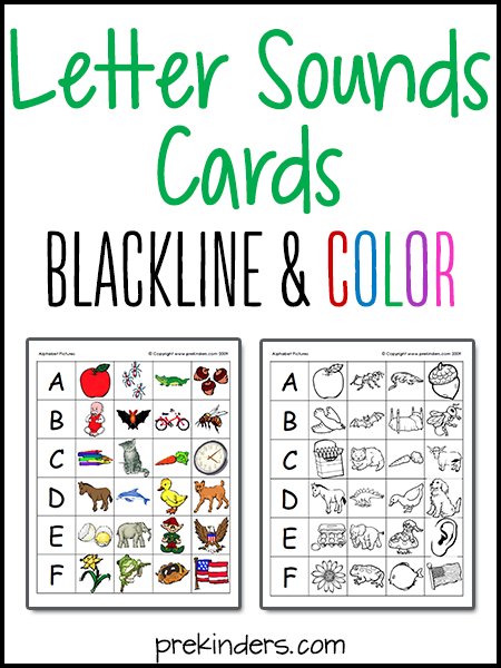 Letter Sounds Printables PreKinders Preschool Activities
