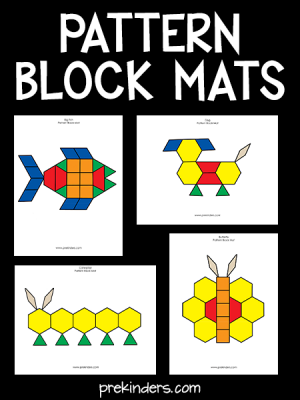 Pattern Block Mats - Prekinders