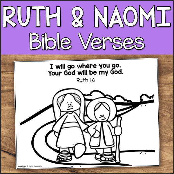 ruth and naomi coloring page