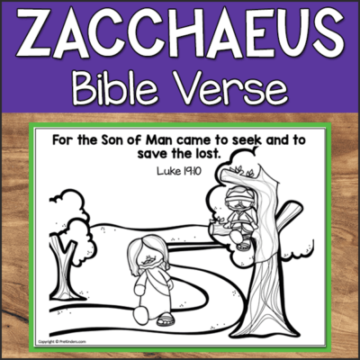 Zacchaeus: Christian Preschool Activities - PreKinders Preschool Activities