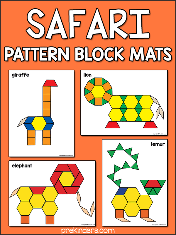 Wild Animal Pattern Block Mats