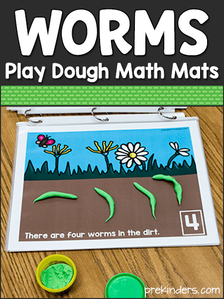FREE Counting to 20 Spring Playdough Mats