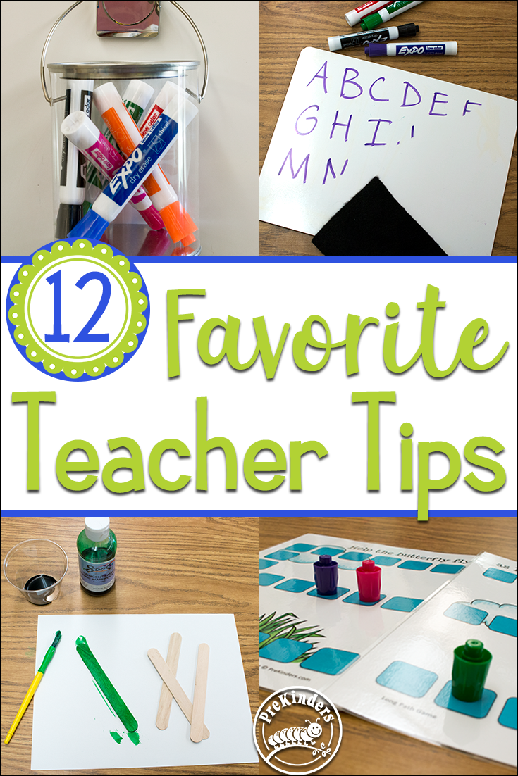 12 Favorite Teacher Tips by PreKinders.com