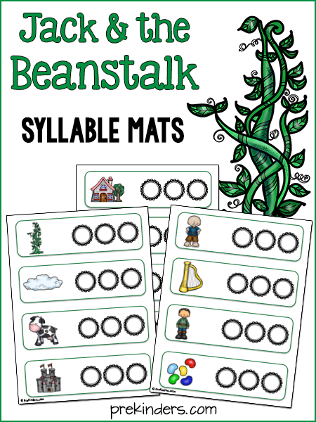 jack and the beanstalk syllable activity prekinders