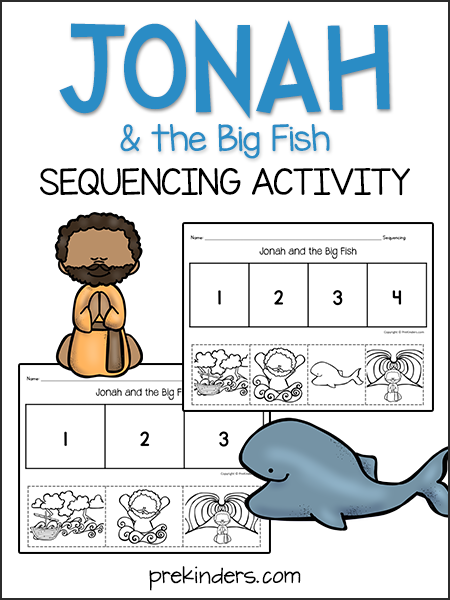 Jonah & the Big Fish: Sequencing Activity - PreKinders