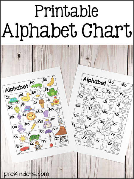 alphabet chart printables