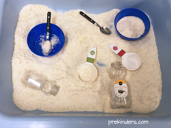 Fake Snow Sensory Activities for Kids - Views From a Step Stool