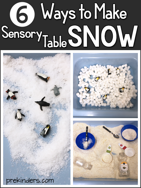 Winter Sensory Bins for Preschoolers 