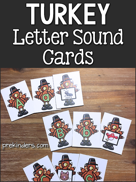 Turkey Letter Sound Match PreKinders