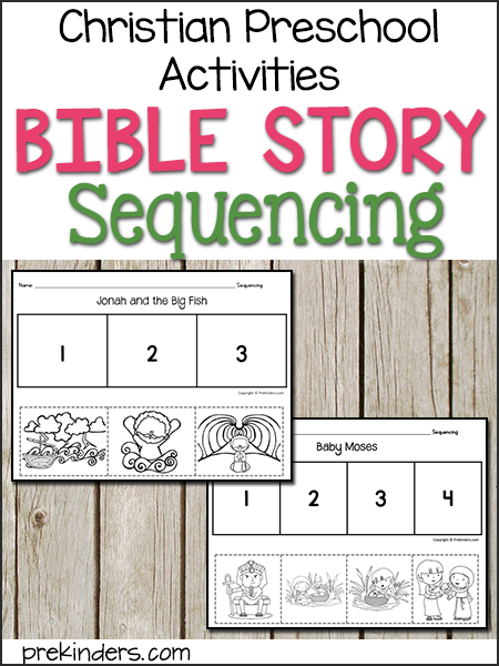 bible story sequencing cards prekinders