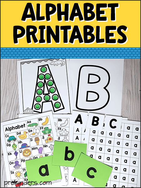 alphabet printables for pre k preschool kindergarten