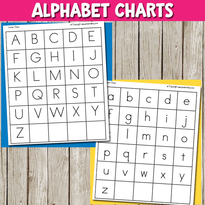 alphabet letter charts