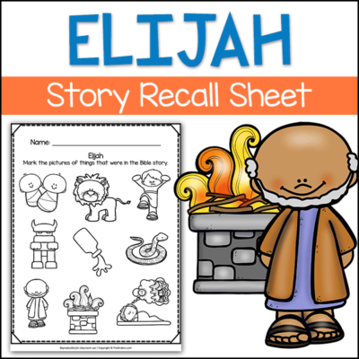 Elijah: Christian Preschool Activities - PreKinders Preschool Activities