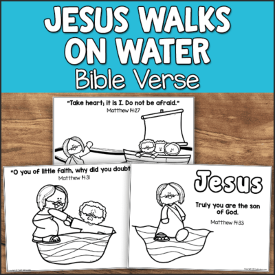 Jesus Walks on Water: Christian Preschool Activities - PreKinders ...