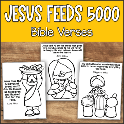 Jesus Feeds 5000: Bible Story Activities - PreKinders Preschool Activities