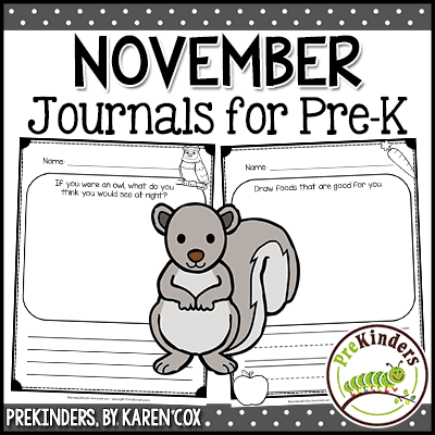 TPT Writing Journals November