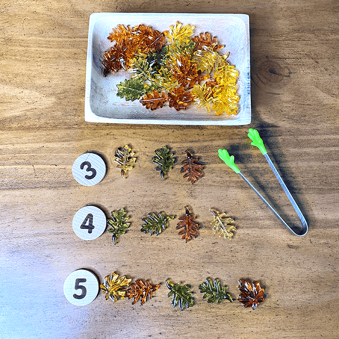 Leaf Counting Fine Motor