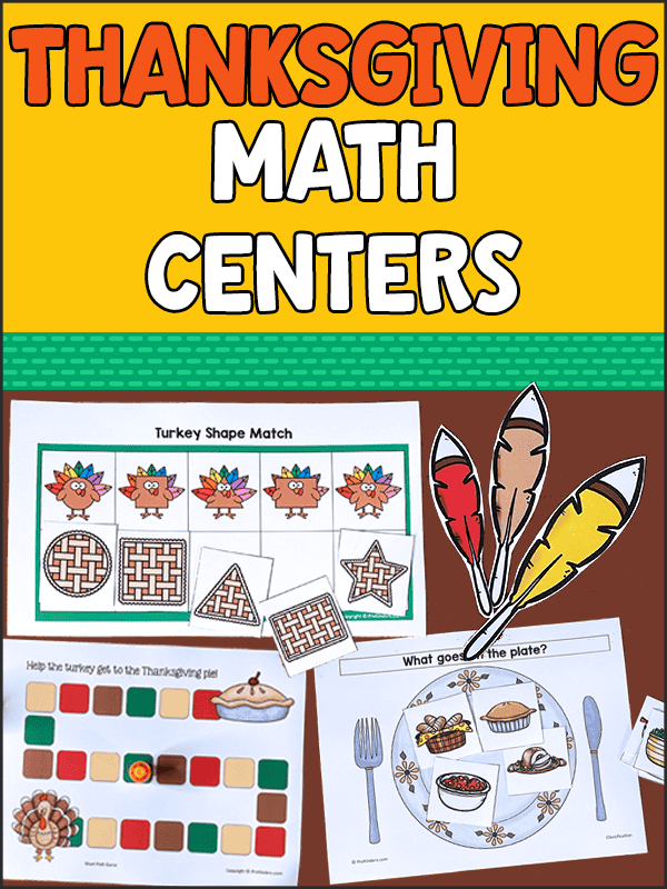 Thanksgiving Math Activities for Preschool