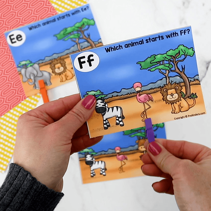 wild animal safari alphabet printable