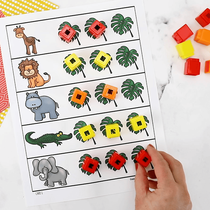 wild animal safari syllables printable