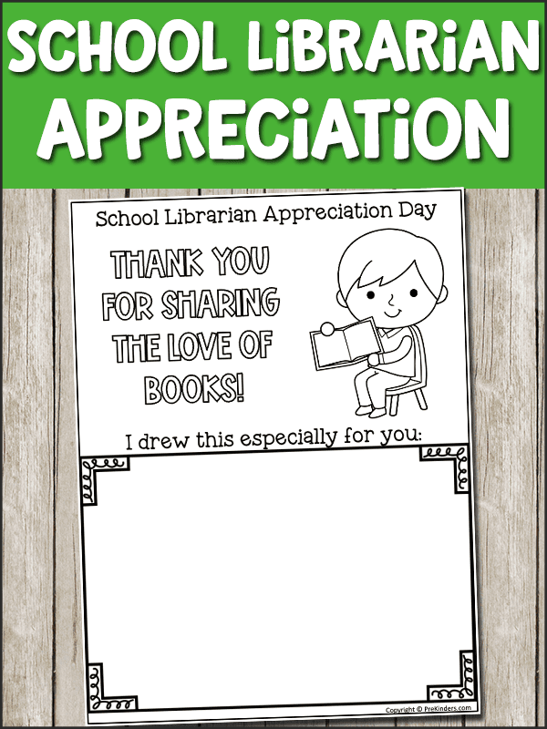 school librarian appreciation printable